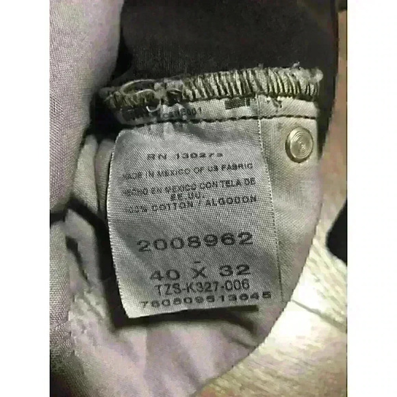 NWT Lee Regular Fit Straight‎ Leg black marked Irregular Sz 40x32 - Picture 7 of 7